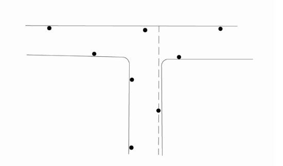 T型交叉路口成人版抖阴短视频下App破解版下载和灯具设置示意图