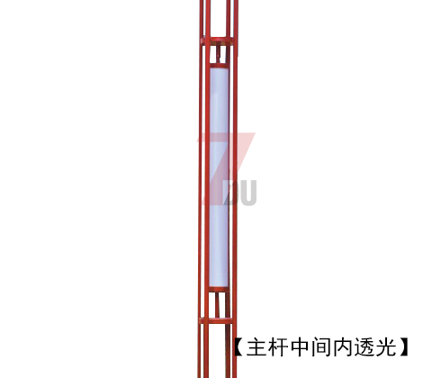 (QDJGDZ-017)红色火焰造型特色广场园林91抖阴成人版主杆内透光位置